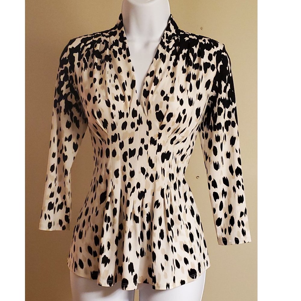 KATHERINE Cheetah print Top - XS (PRE-OWNED)